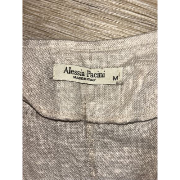 Alessia Pacini Linen Cardigan Wrap Size Medium Made In Italy - Picture 11 of 13